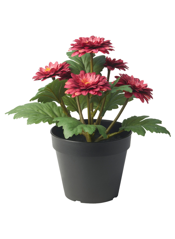 Artificial potted plant, in/outdoor Chrysanthemums, 12 cm