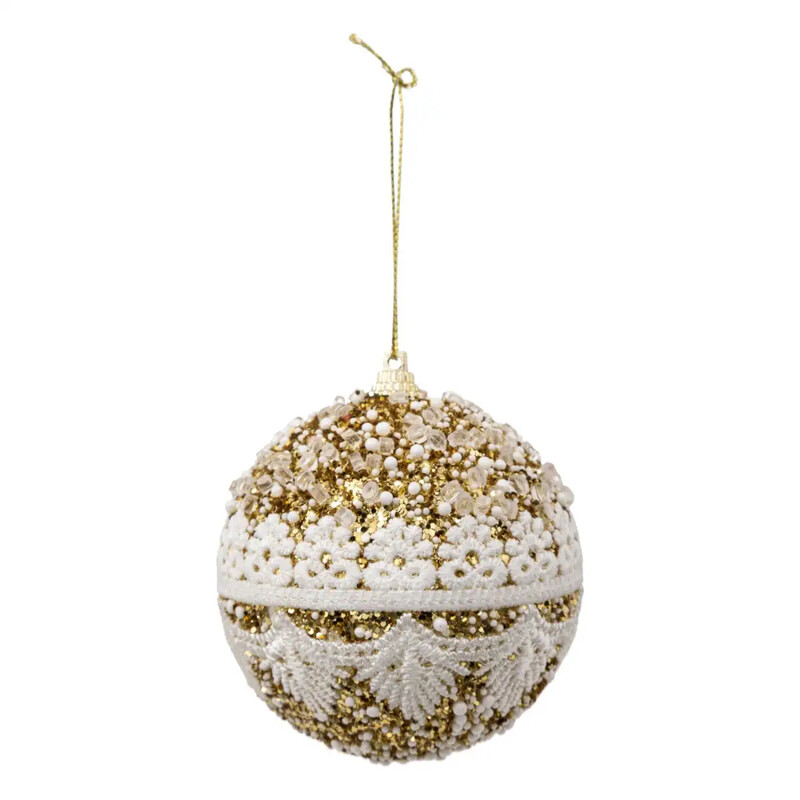 

Generic Christmas Atmosphera Plf Ball Lace (8 cm, Gold)