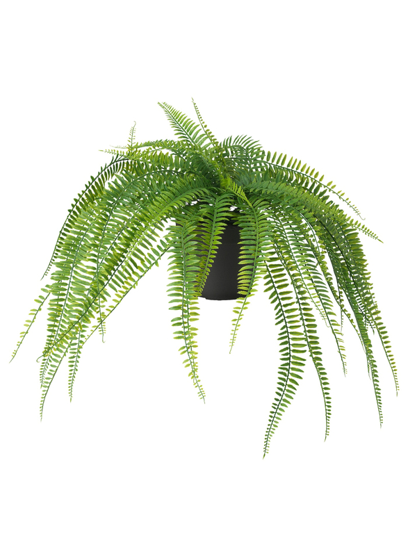 Artificial potted plant, in/outdoor hanging/fern, 12 cm