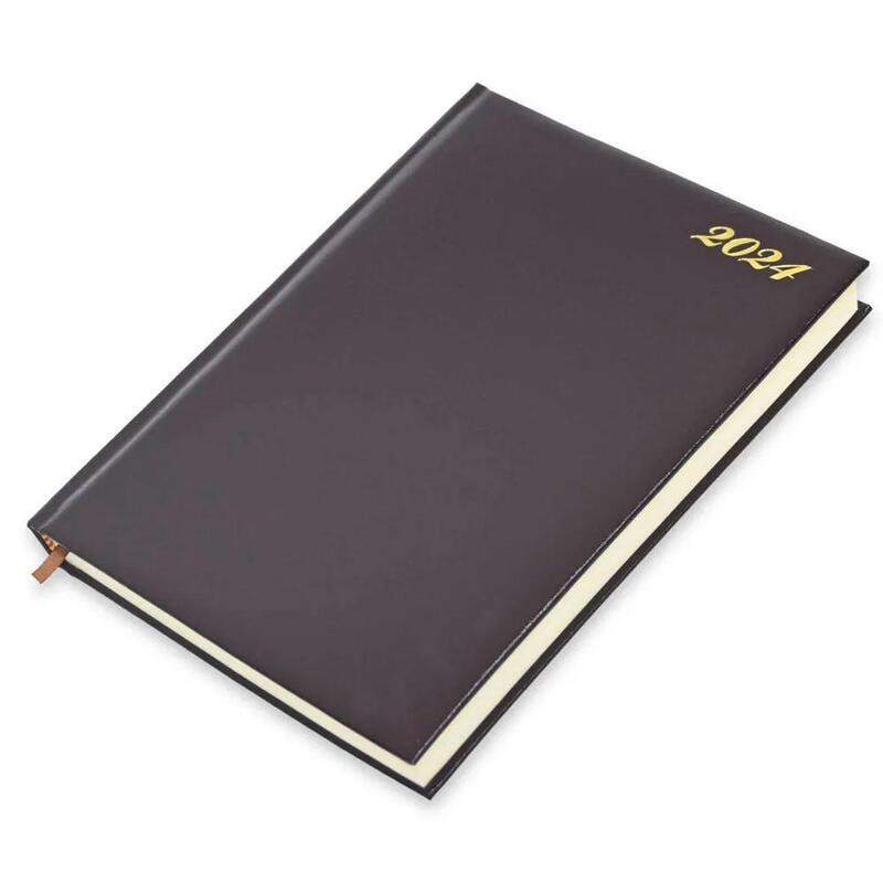 

Generic FIS Bonded Leather Diary 2024 (English) Burgundy, A4 - FSDI40EBI24BU