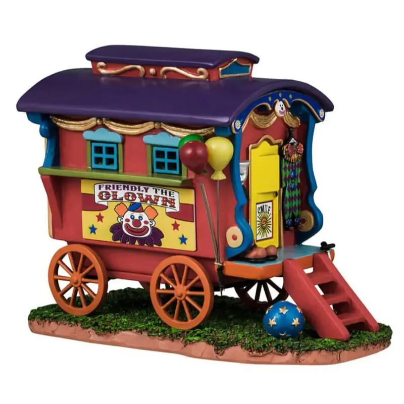

Generic Christmas Lemax Resin Friendly The Clown Caravan Decoration (11.8 cm)