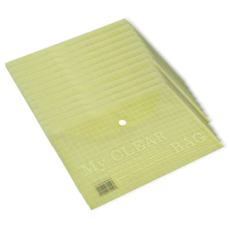 

Generic Pack of 12 Pieces My Clear Button Bag Green