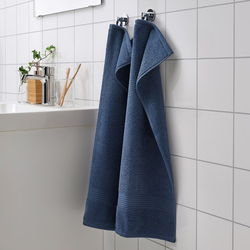 FREDRIKSJON Hand towel, dark blue, 40x70 cm