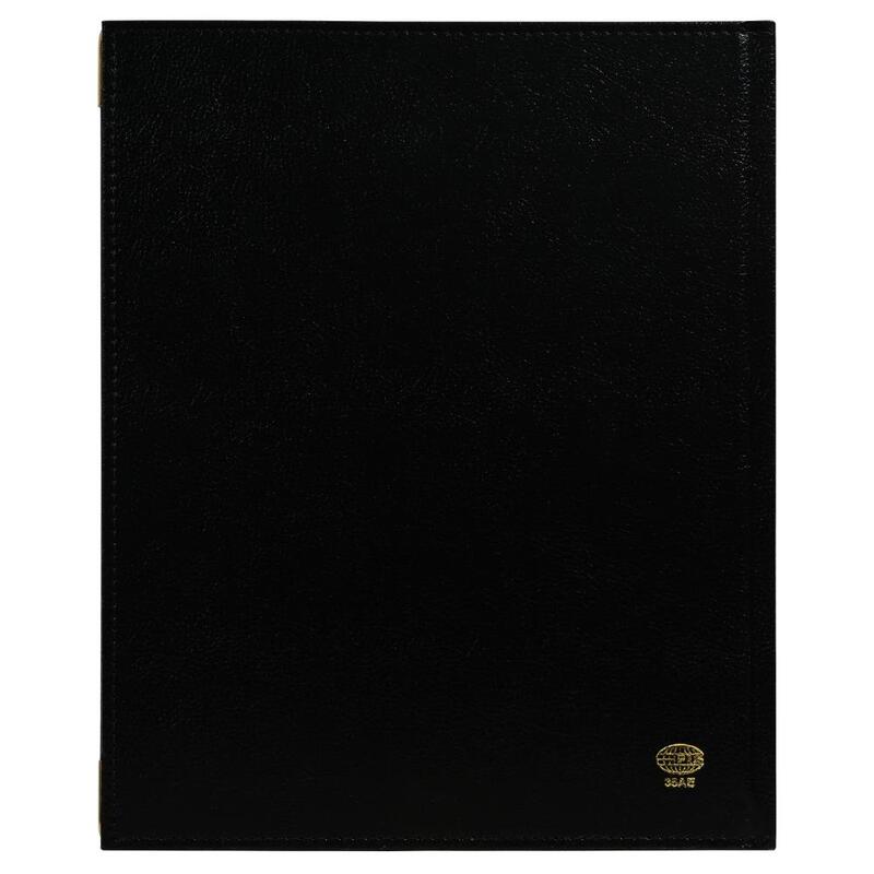 FIS 2024 Executive Diary  Arabic/English/French Vinyl Padded Sewn Cover (1-Week at a Glance) Black - FSDI35AE23BK