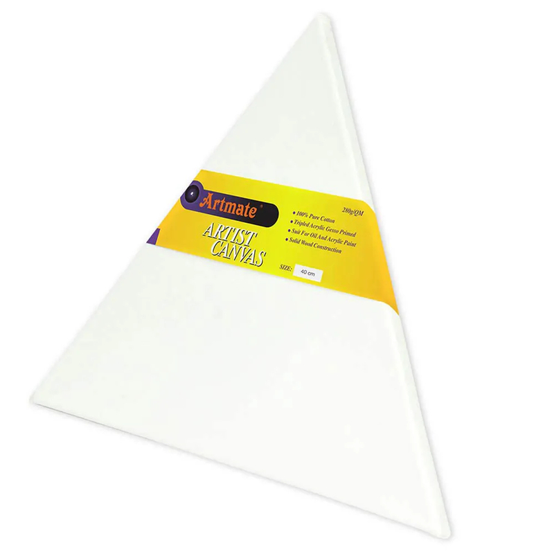 Artmate Triangle Shape Canvases, 40cm Size - JIGNT40