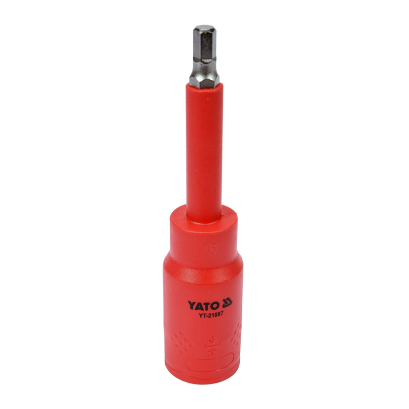 

YATO Insulated Hexagon Socket 1/2" 6mm VDE-1000V YT-21087