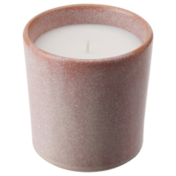 LUGNARE Scented candle in ceramic jar, 50 hr