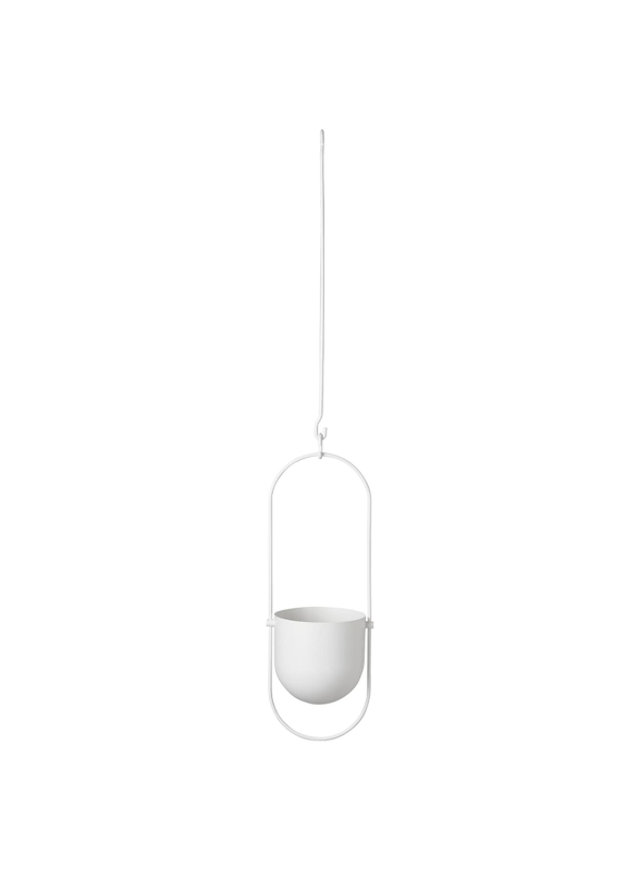 Hanging planter, in/outdoor white, 12 cm