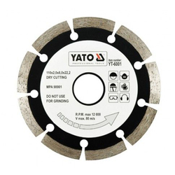 YATO Diamond Blade Segmented-HS 110x1.8x22.2mm  YT-6001