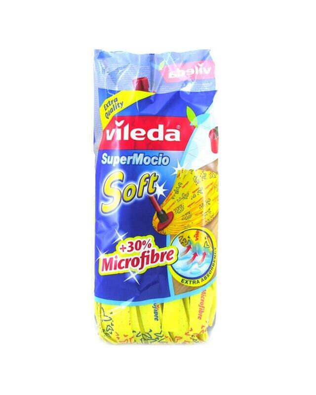 

Vileda Super Mop Soft Floor Cleaning Mop Refill 1pc