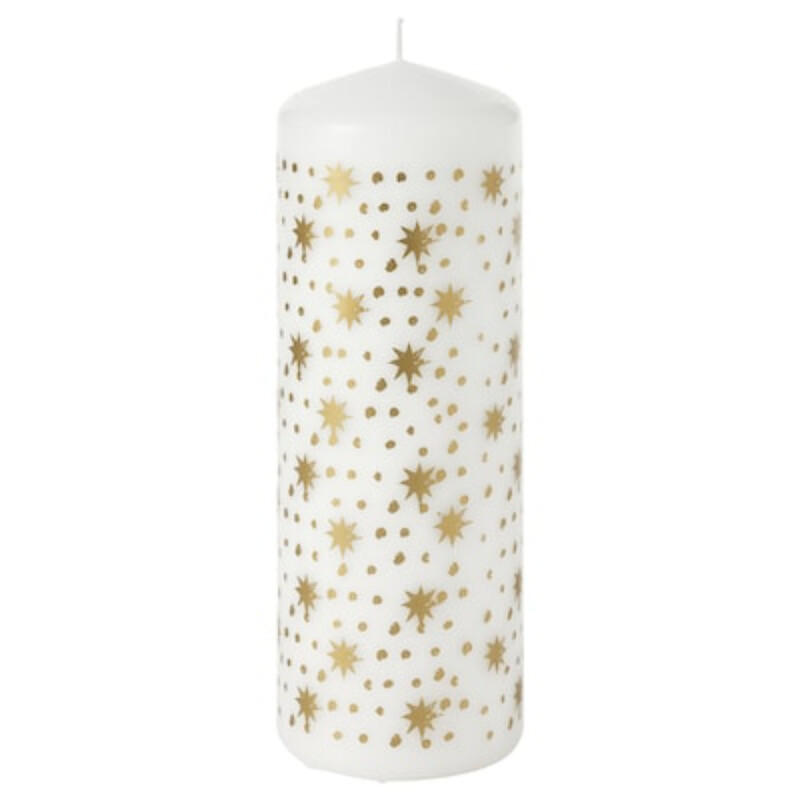 

VINTERFINT Unscented pillar candle, 19 cm