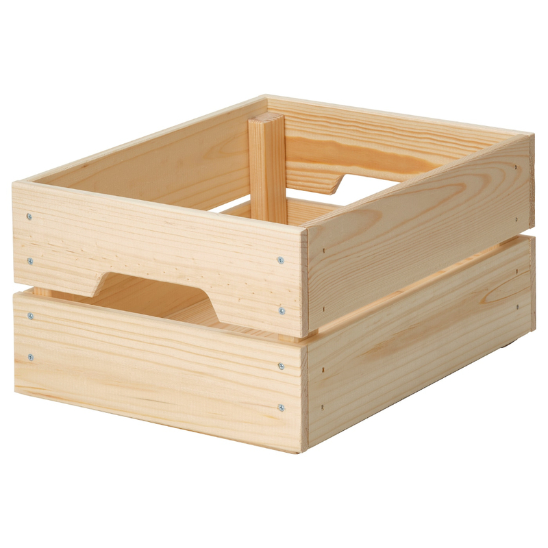 Box Pine Perfect For Storing Cans And Bottles 23X31X15cm