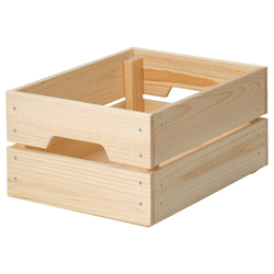 Box Pine Perfect For Storing Cans And Bottles 23X31X15cm