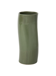 Vase, dark green, 21 cm