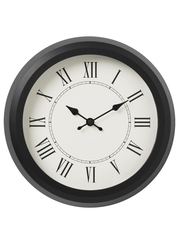 

Nuffra Wall clock, black, 25 cm