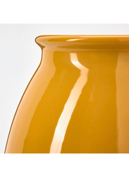 Vase, bright yellow, 21 cm