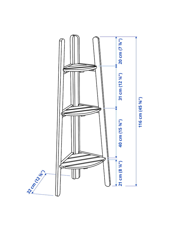 Plant stand, dark brown