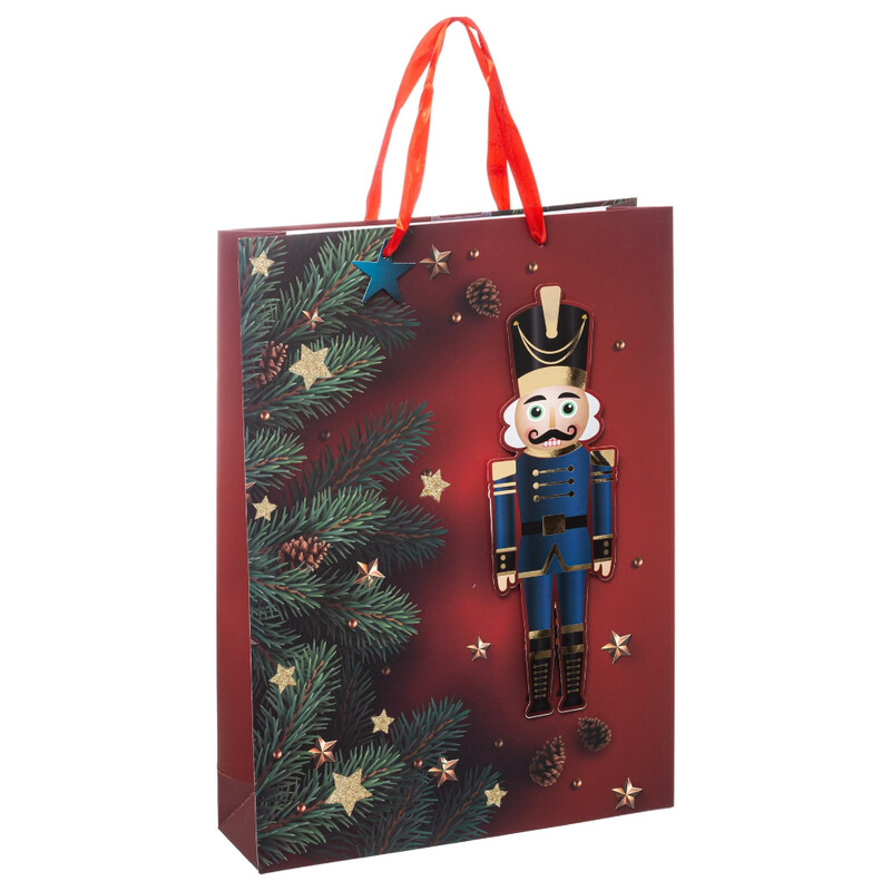 

Generic Christmas Atmosphera Christmas Eve Paper Nutcracker Gift Bag (33 x 10.2 x 45.5 cm)