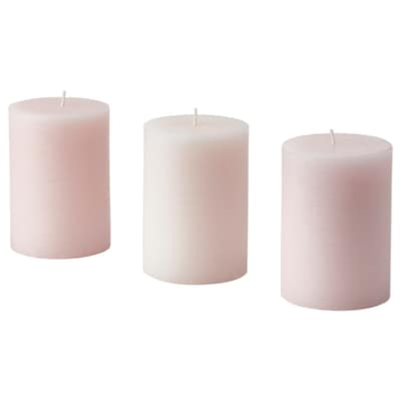 LUGNARE Scented pillar candle, 30 hr Pack Of 3