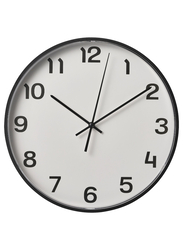 Wall clock, black, 28 cm