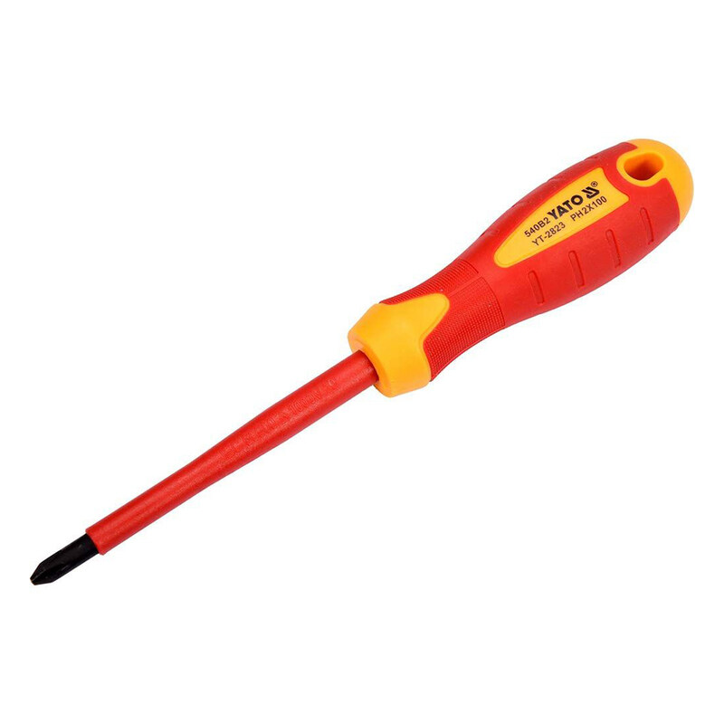 

YATO Insulated Philips Screwdriver PH2x100mm VDE-1000V YT-2823