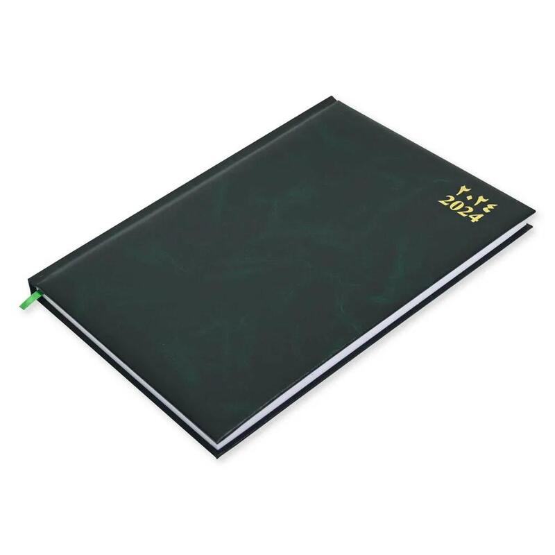 FIS A4 Diary 2024 Arabic/English (Saturday & Sunday Combined) Green - FSDI48AE24GR