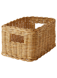 Basket, handmade rattan, 18x25x14 cm