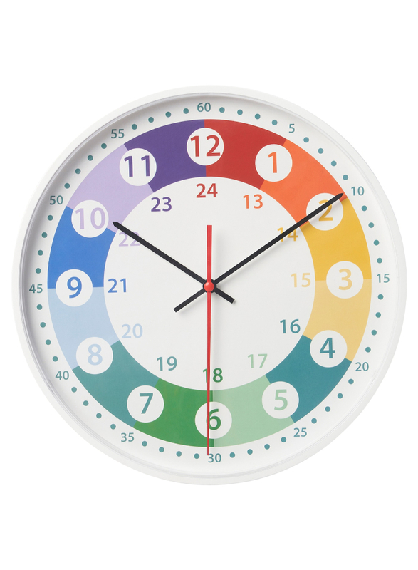 Wall clock, multicolour, 28 cm