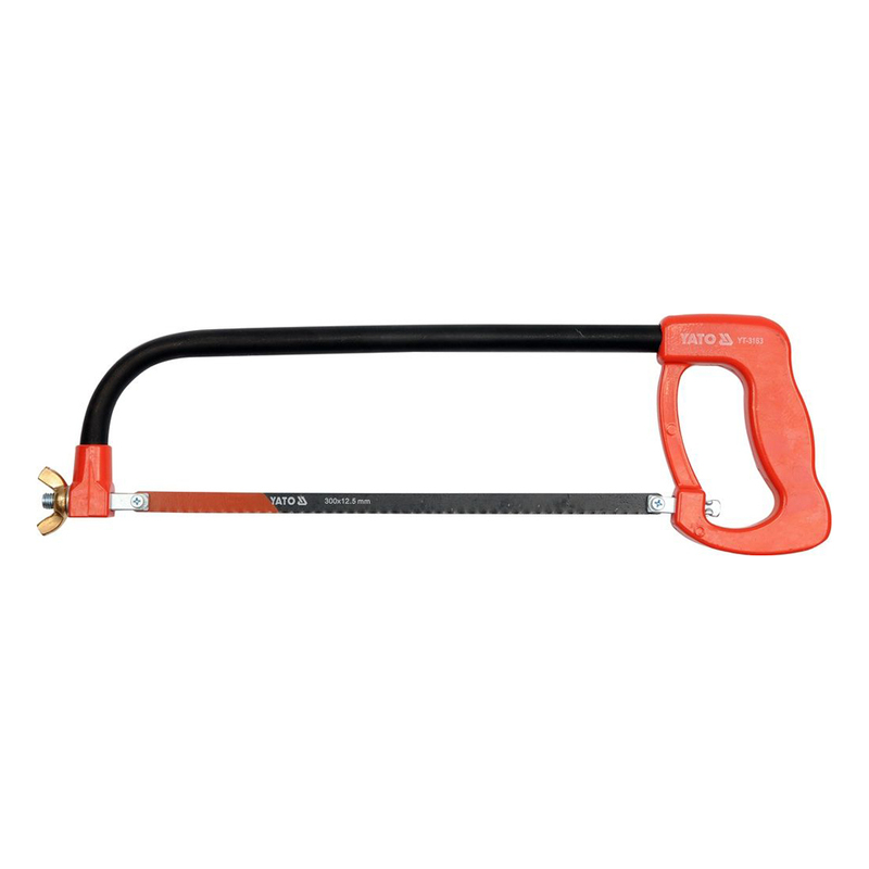 YATO Hacksaw Frame Red Plastic Handle 300mm with Bi-Metal Blade YT-3163