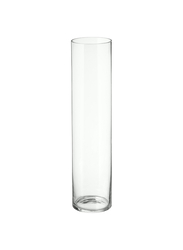 Vase, clear glass, 68 cm