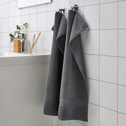 FREDRIKSJON Hand towel, dark grey, 40x70 cm