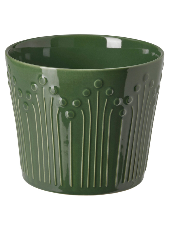 Plant pot, green, 12 cm