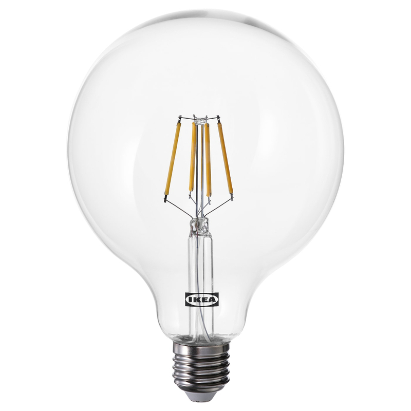 Led Bulb E27 470 Lumen Dimmable/Globeclear Glass 125mm