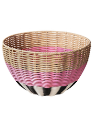 Basket, beige/pink, 32x19 cm