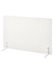 Freestanding peg board, white, 56x37 cm