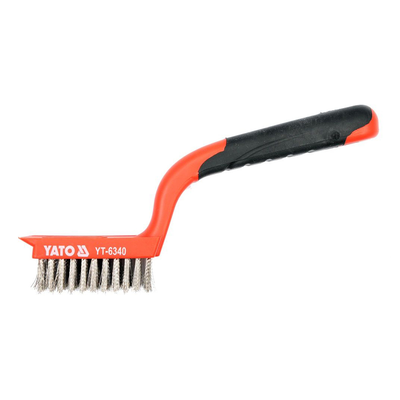 

YATO Wire Brush SS With Plastic Handle 5X11 Rows YT-6340