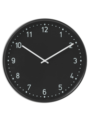 Wall clock, black, 38 cm