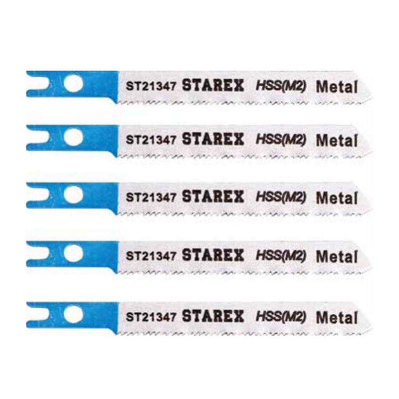 Starex Jigsaw Blade U118A HSS(M2) T-Shank 5pcs/set Blister Card