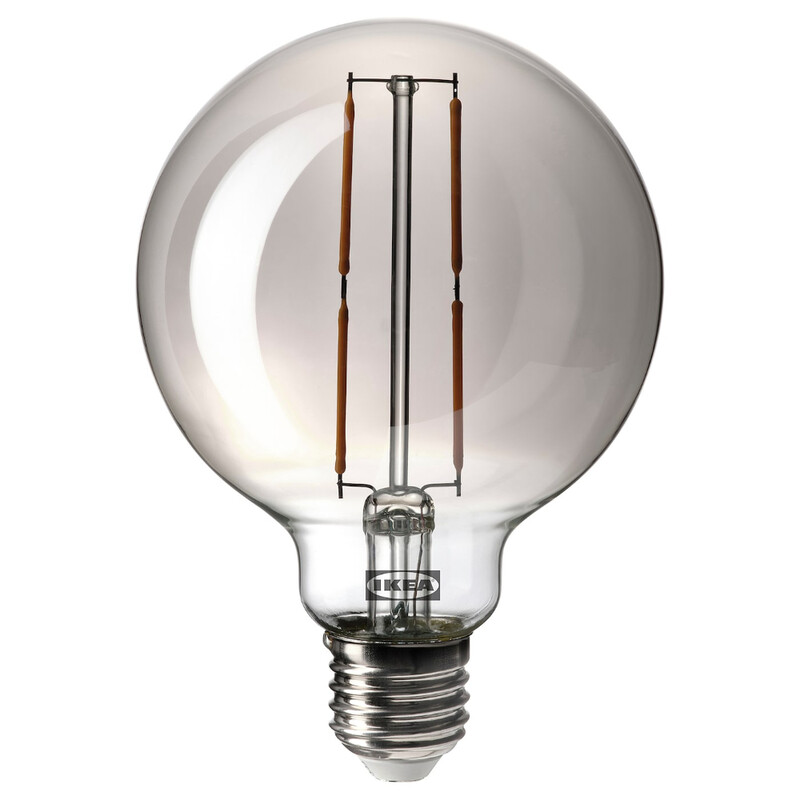 

Generic Led Bulb E27 120 Lumen Globe Greyclear Glass 95mm