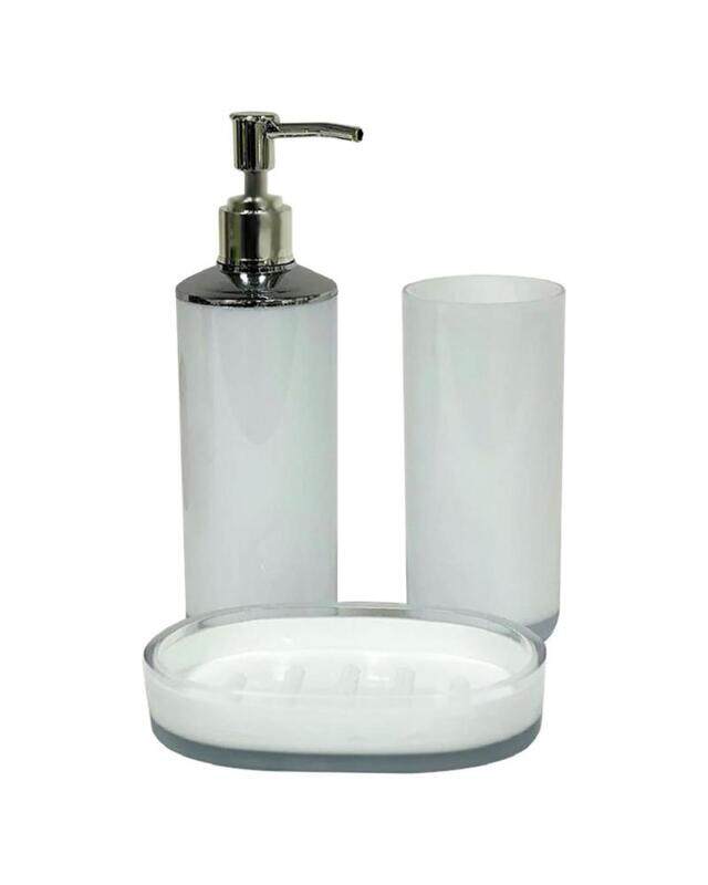 

Alkan Bathroom Set, 3 pcs, White, MA010