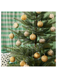 Tree ornament in bag, set of 20, bauble gold-colour, 7 cm