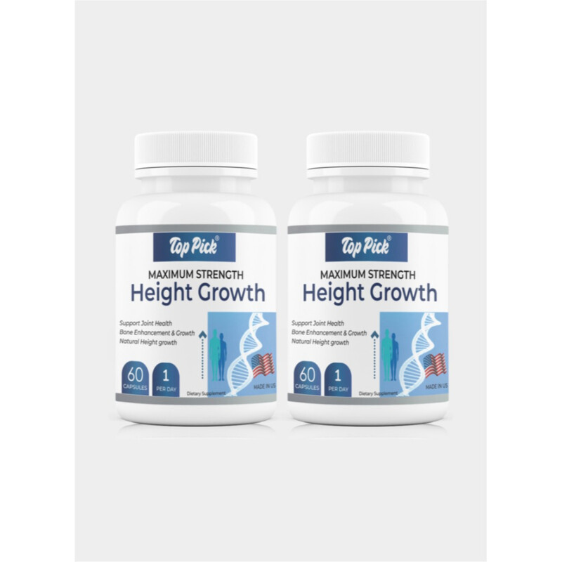 

Top Pick Maximum Strength Height Growth Support Joint health and Height Grwoth 60 Capsules Pack of 2