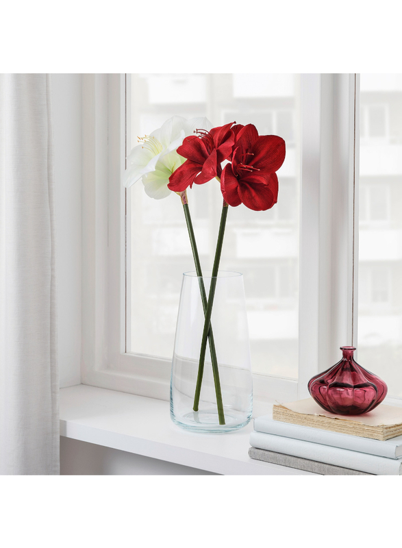 Artificial flower, in/outdoor Amaryllis/red, 60 cm