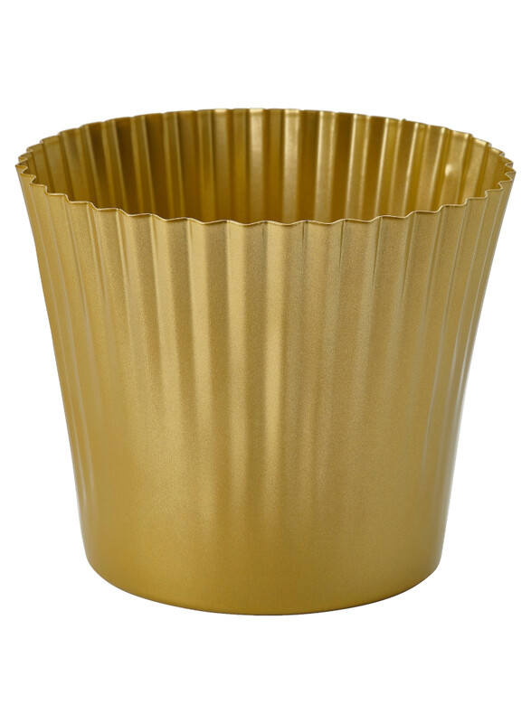 

VINTERFINT Plant pot, gold-colour, 12 cm