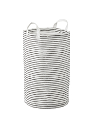 Laundry bag, white/black, 60 l