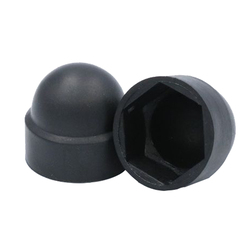 Cap for Bolt Black PVC 10mm 5Pcs