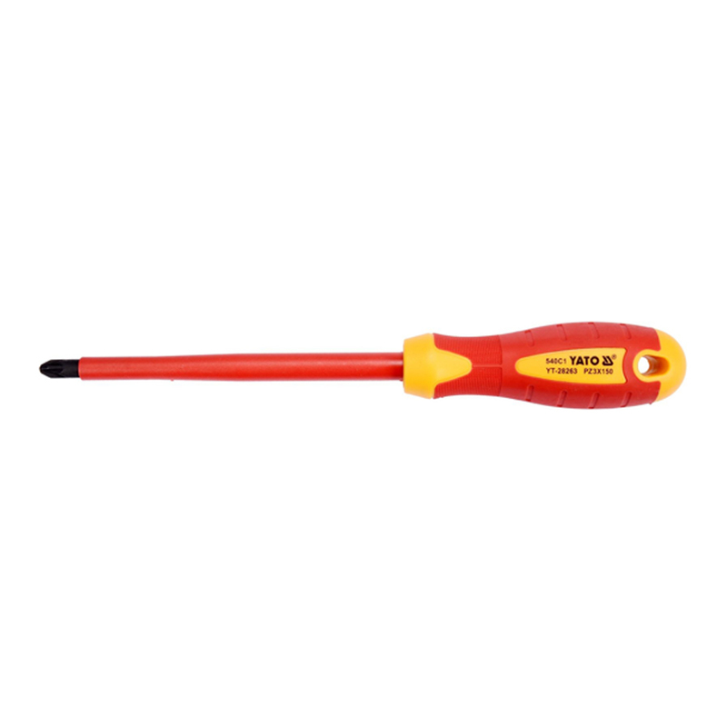 

YATO Insulated Pozidrive Screwdriver PZ3x150mm VDE-1000V YT-28263