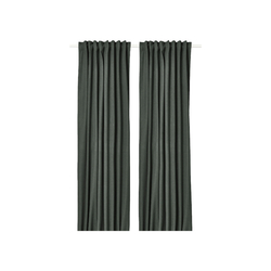 Block-out curtains, 1 pair, Grey 135x300 cm