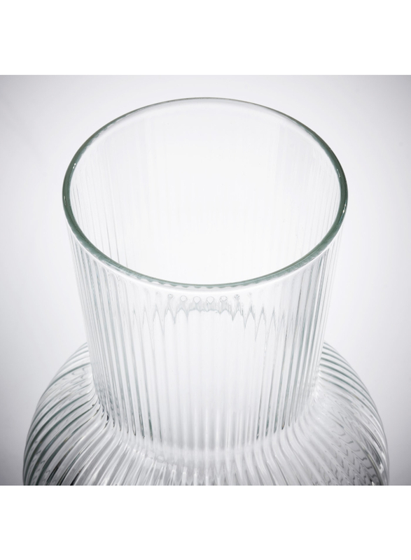 Vase, clear glass, 17 cm