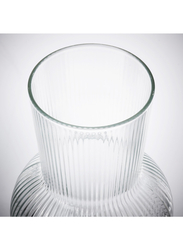 Vase, clear glass, 17 cm